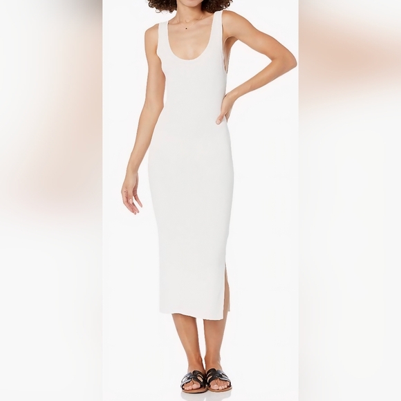 The Drop Women's Yasmin Rib Midi Sweater Tank Dress #623 - Picture 1 of 11